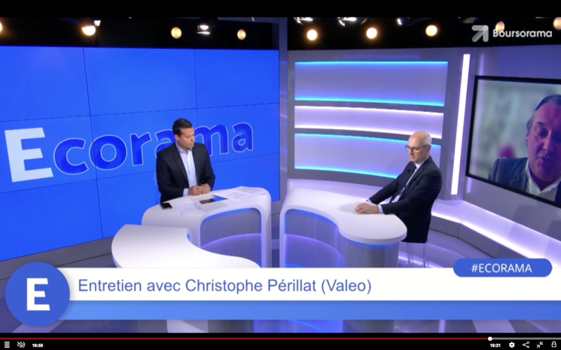 Ecorama : Benjamin Grange presents our analysis to Christophe Périllat from Valeo